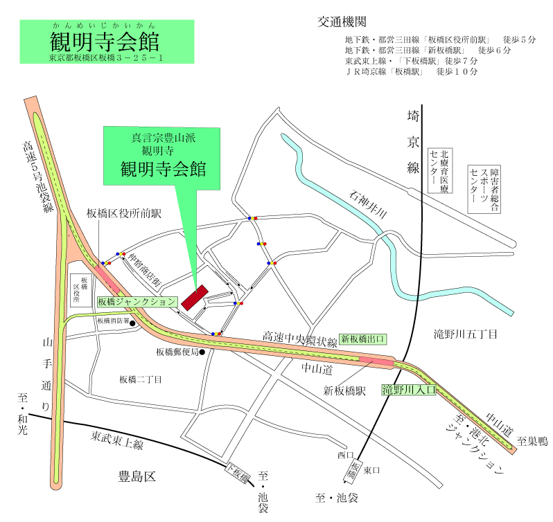 観明寺会館-地図